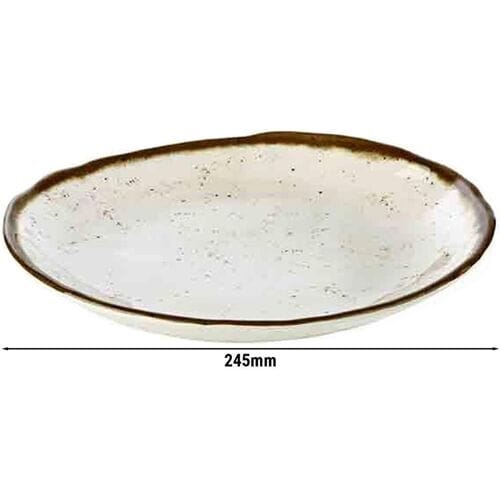GGM Gastro (6 Stück) Teller - STONE ART - Melamin - Ø 245mm