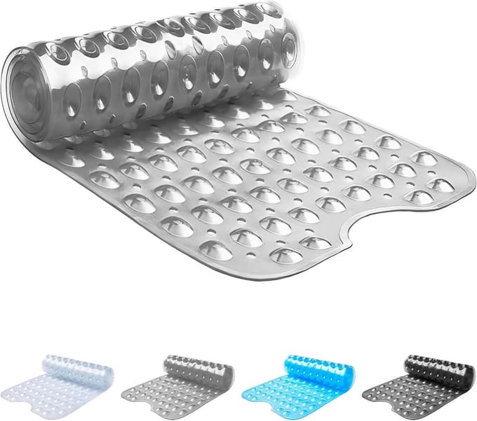 Extra Lange Antislip Badmat met Zuignappen - Antischimmel en Machinewasbaar