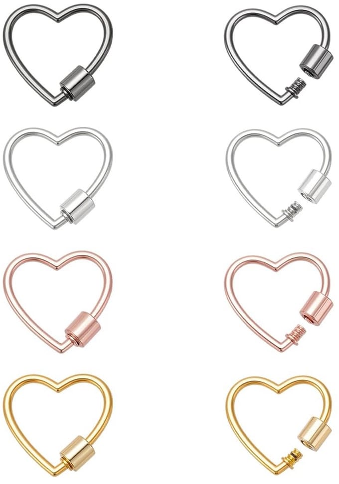 Cosensi - Set van 8 Metalen Schroef Karabijnhaken voor DIY Sieraden