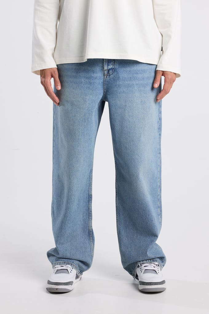 America Today Dayton Medium Used Maat: W34L32 | Relaxed Jeans Outlet | Heren | Blauw