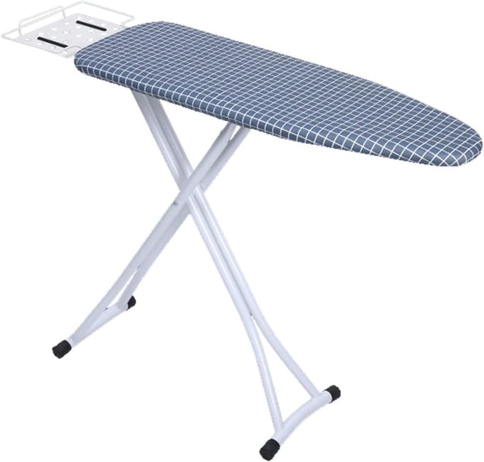 Strijkplank - Strijktafel strijkplank - Kleding Strijken - Vaste stoomunit rusthouder - 90 x 30 cm - Grijs