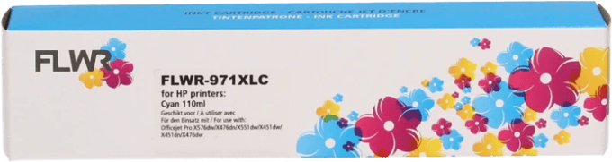 FLWR - Inktcartridge / 971XL / Cyaan - Geschikt voor HP