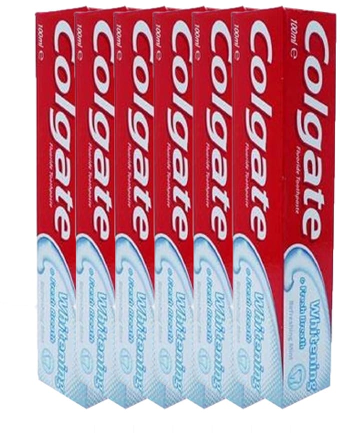 Colgate Whitening Tandpasta - 6 x 100 ml