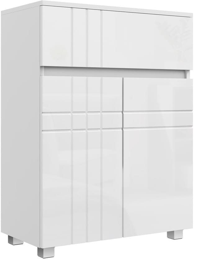 kleankin-Badkamervloerkast-Spaanplaat-60x30x80cm-Wit