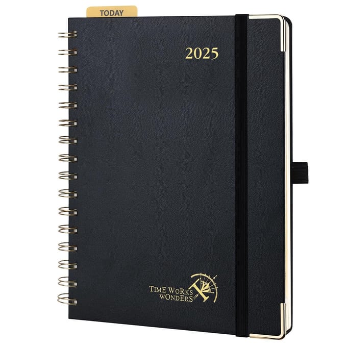 Efficiënte Weekplanner Agenda 2025 met Hardcover en Handige Functies
