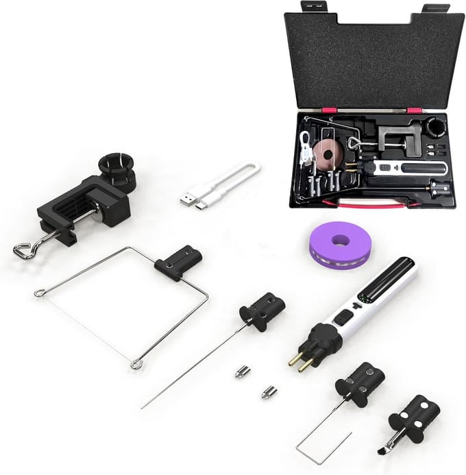 Elektrische piepschuimsnijder 5-in-1 - Professionele schuimsnijder met USB-oplading