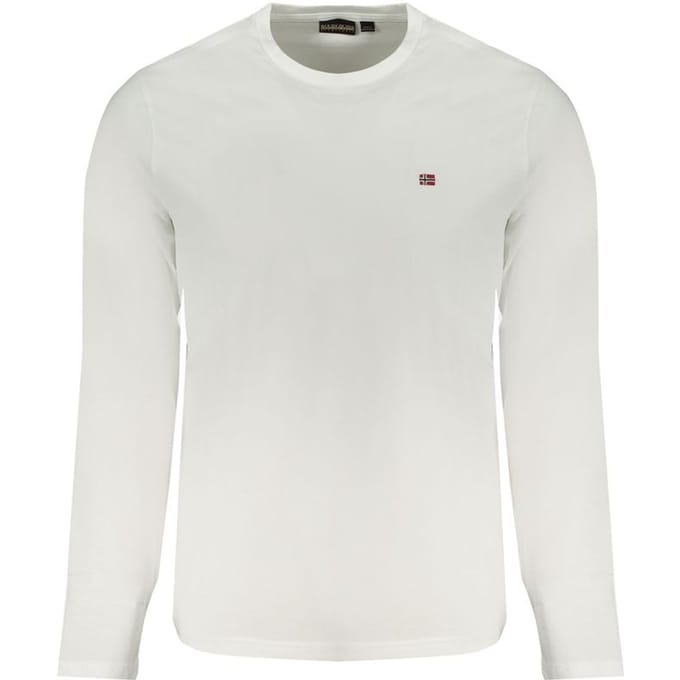 Long Sleeve Crew Neck Tee - White T-Shirts