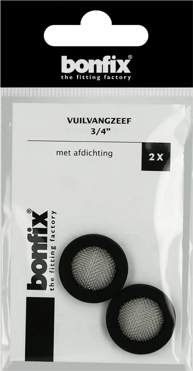 Bonfix Vuilvangzeef 3/4″ met afdichting 2 stuks