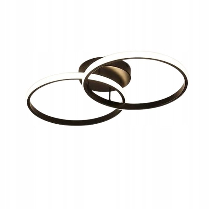 Merkloze LED plafondlamp Zwart 42W - modern design
