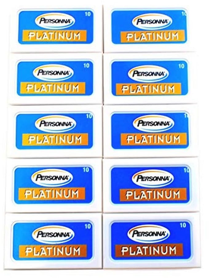 Platinum Scheermesjes - 100 Dubbele Scheermesjes voor een Gladde Scheerbeurt