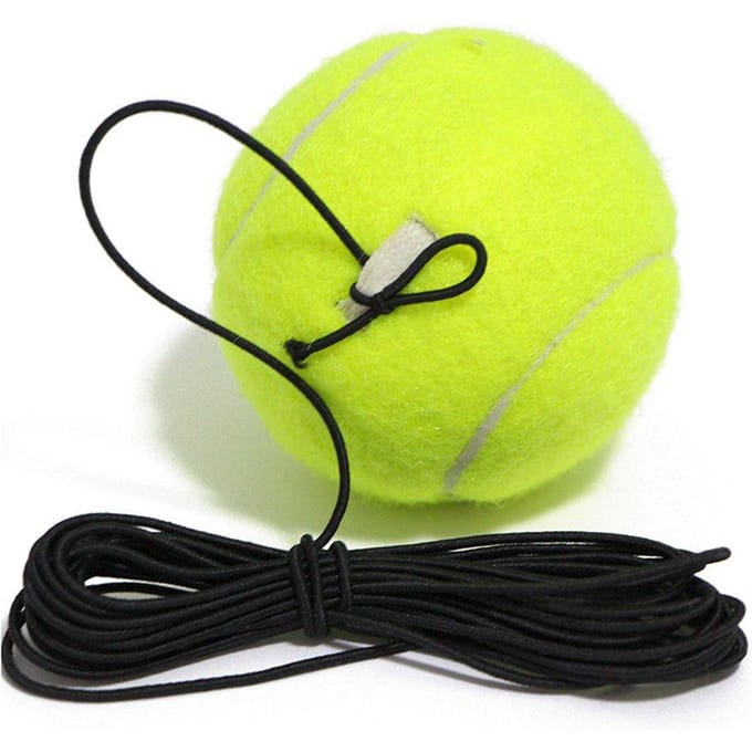 Professionele Tennis Trainingspartner Rebound Oefenbal Met 4m Elastisch Touw yellow