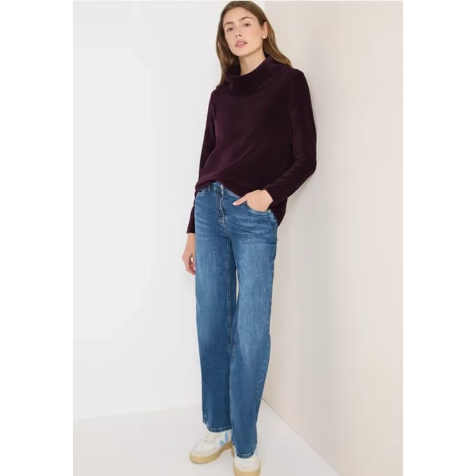 Corduroy shirt met grote kraag