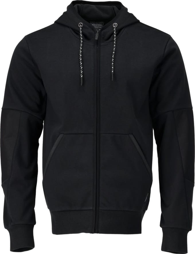 Mascot Customized Capuchontrui met rits 22386-365 - Zwart - 4XL