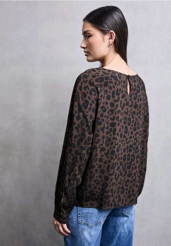 Leo raglan blouse met tape