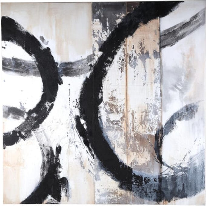 PTMD - Wandpaneel Jor - Zwart - 120x4x120cm