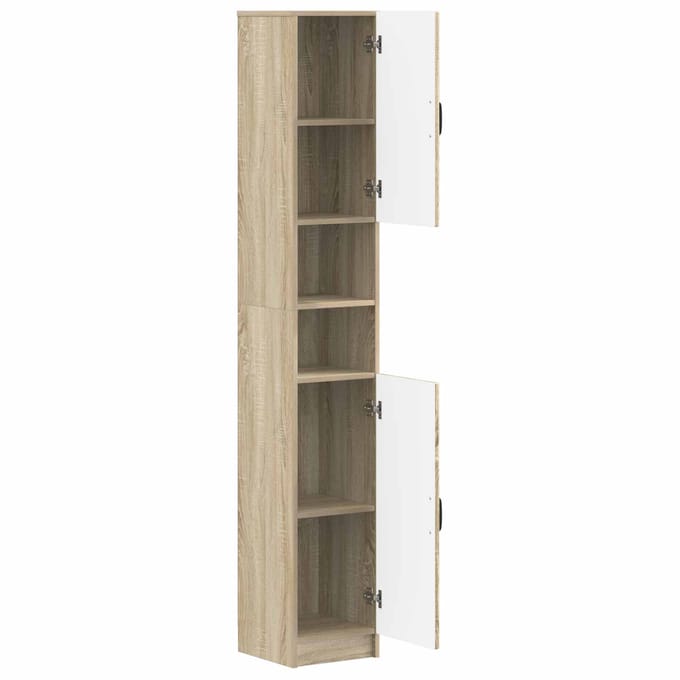 vidaXL - Badkamerkast - met - Open - Plank - UTRECHT - Sonoma - Eiken