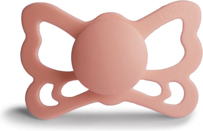 Frigg butterfly anatomisch fopspeen silicoon - pretty peach t2