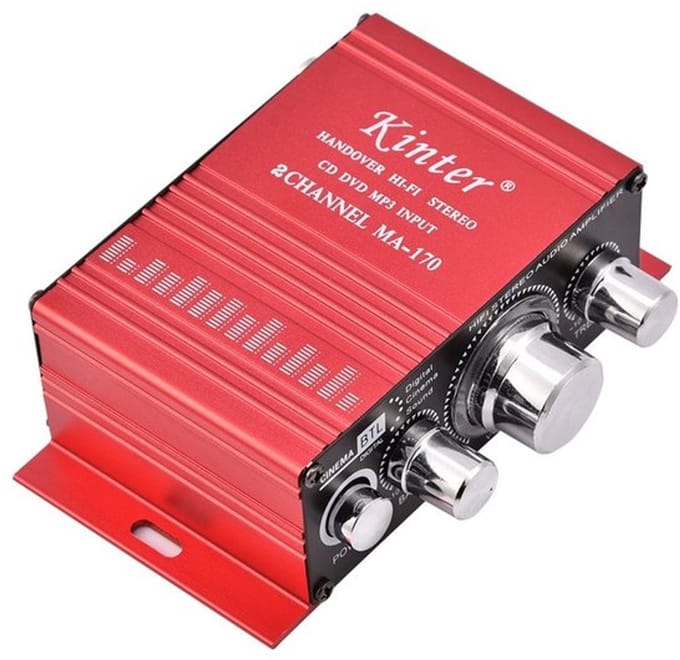 Allecto - Mini Audio Power Amplifier - 2 Kanaals - Digitale HiFi