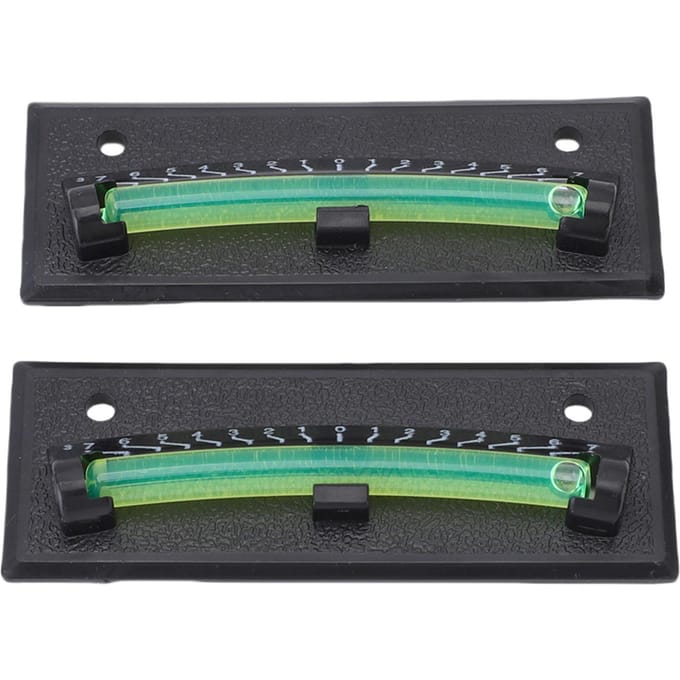 2 stuks RV Waterpas Duurzaam 2 Montagemethoden Nauwkeurig RV Waterpas Systeem voor Aanhanger black