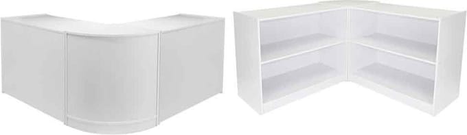 Jupiter toonbank c1200 - esdoorn - 120x60x90cm - glazen vitrine
