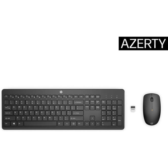 HP 330 - Draadloos Toetsenbord en Muis - Combo - Azerty - Zwart