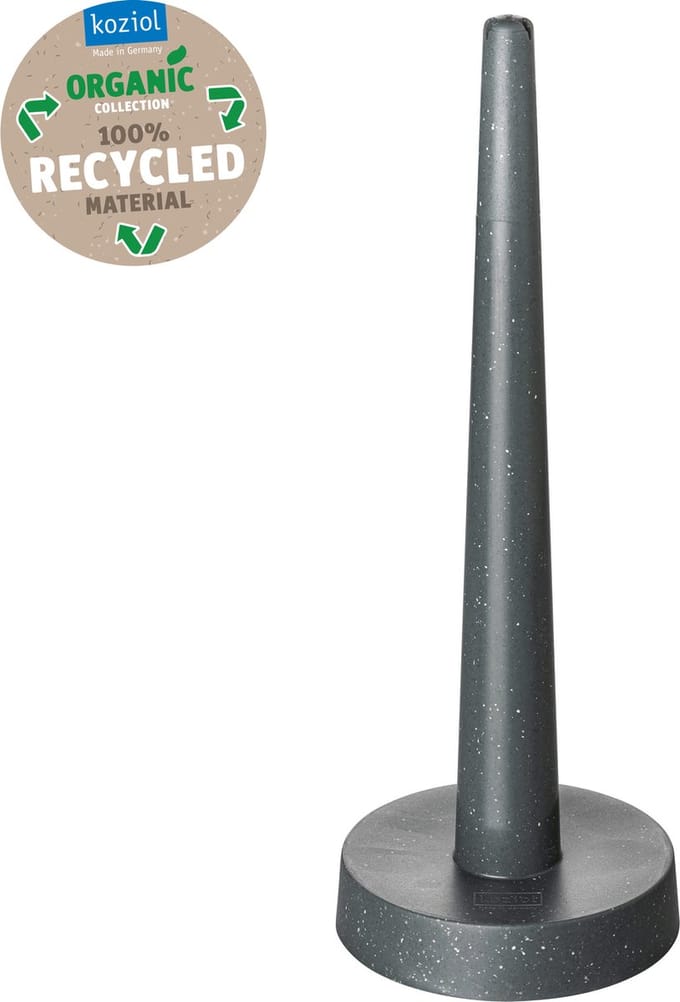 Koziol - RIO - Spare Rol Houder - Gerecycleerd Materiaal - As Grijs