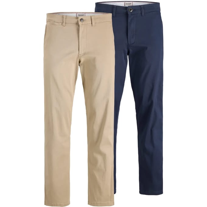 JACK&JONES - JPSTKANE DAVE CHINO 2PK MP NOOS - Heren - Broeken