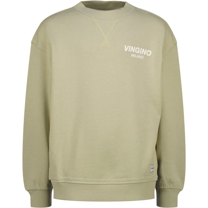 Vingino Boys Crewneck Basic Sweater Keswick Green Taglia: 2 | Maglioni Outlet | kids | Verde