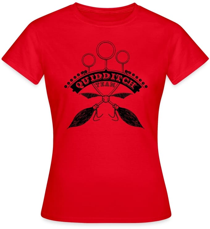 Harry Potter Quidditch Team black T-Shirt Dames