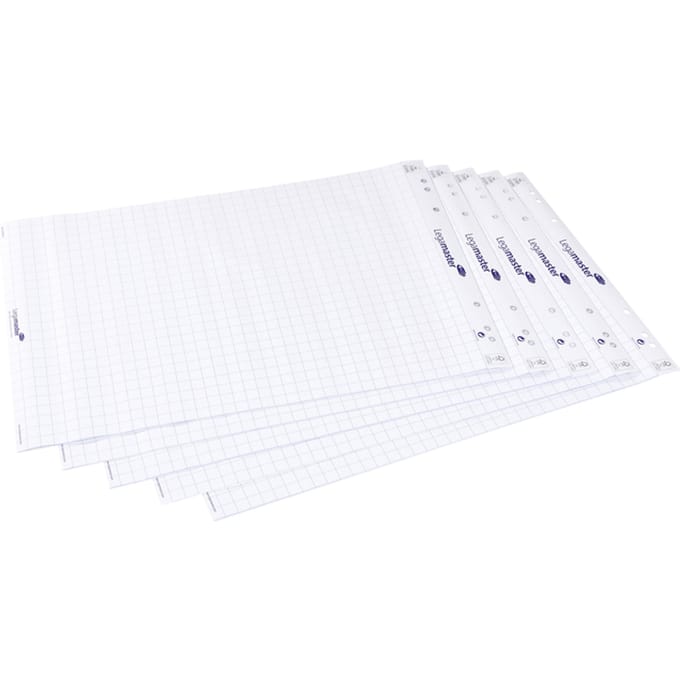 Legamaster flipover papierblok raster 5 pak à 20 vel