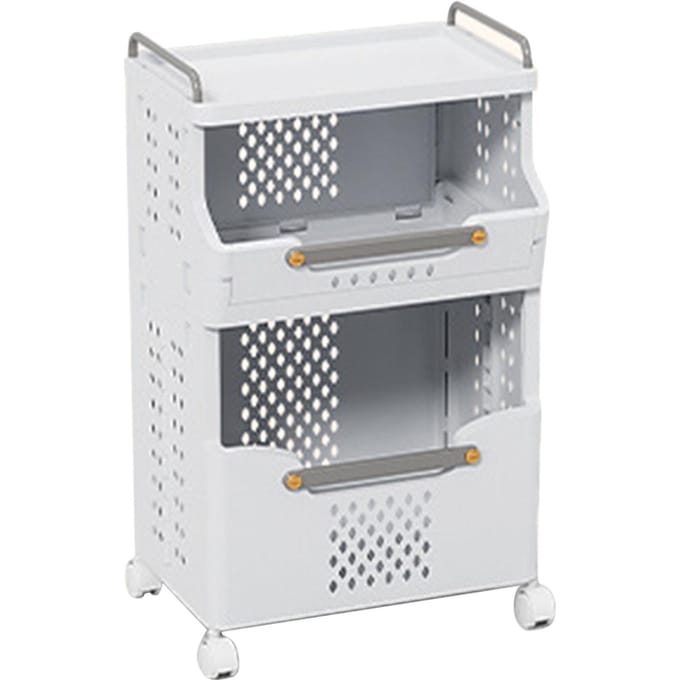 Wasmand Opvouwbaar Hoge Capaciteit Multifunctioneel Plastic Opbergmand Toren voor Vuile Kleding gray