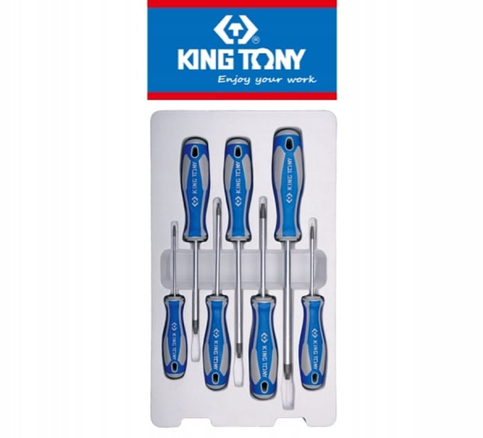 King Tony Torx Schroevendraaierset met Gat - 7 Delig