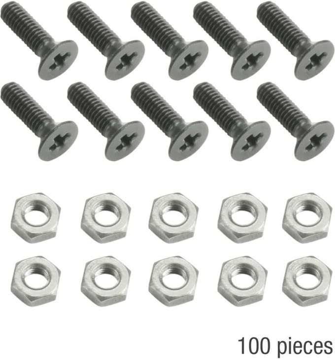 Adam Hall Hardware 5420 BLK M100 AH 100 x M3 x 10 black - Schroeven, moeren en bouten