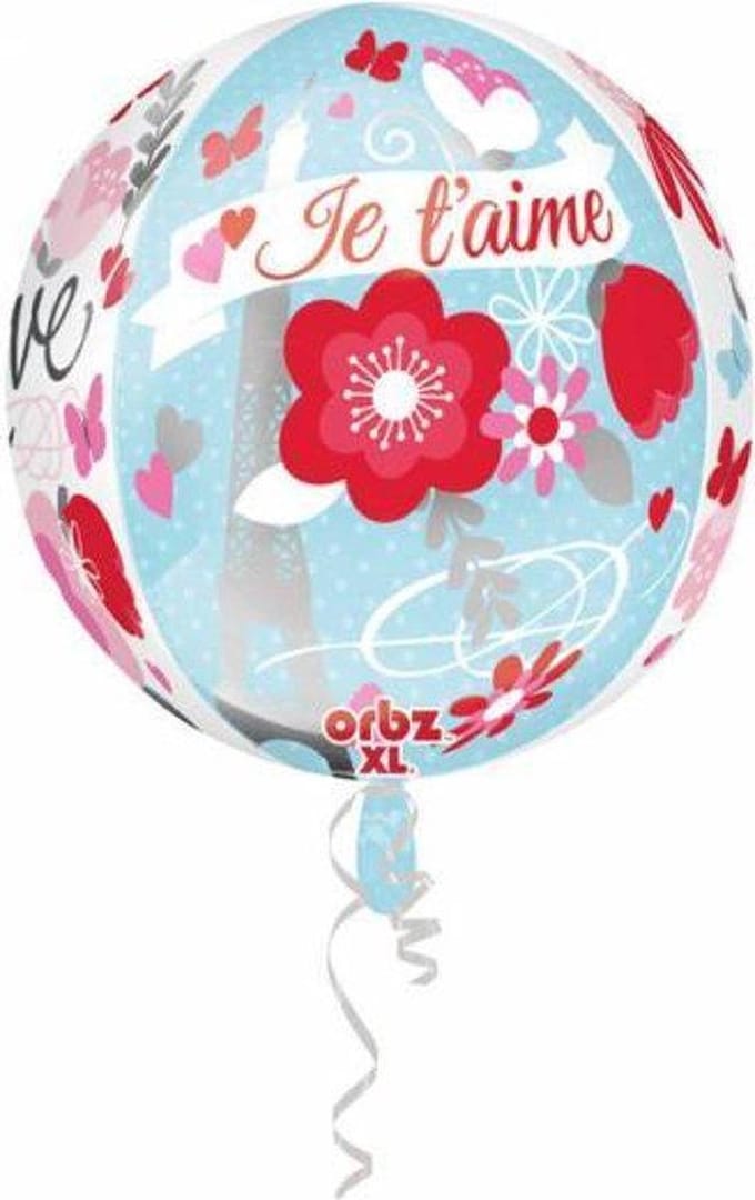 Helium Ballon Rond Je T'Aime 40cm leeg