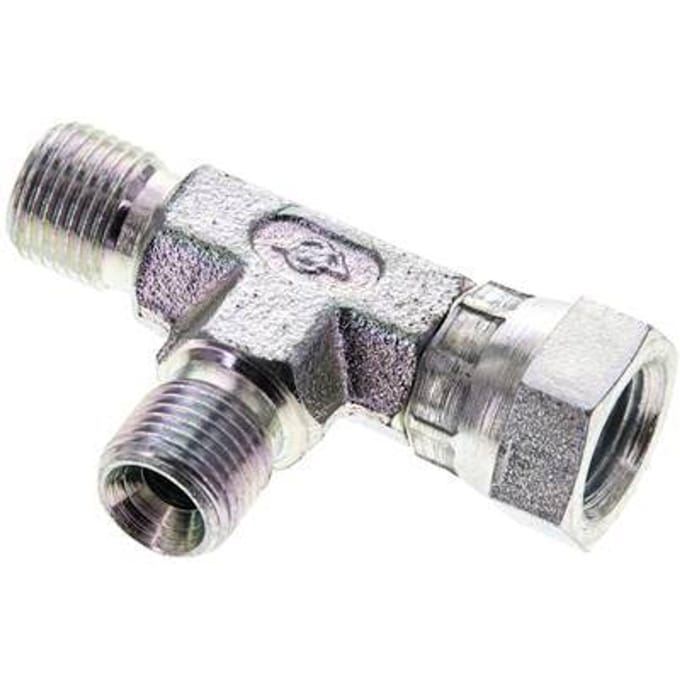 T-koppeling G1/8'' Buitendraad x Binnendraad Staal Hydrauliek 475bar (6673.75psi)