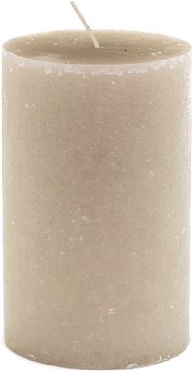 Rustik Lys - Rustieke stompkaars 'Classic' (Ø10x18cm, Linnen)