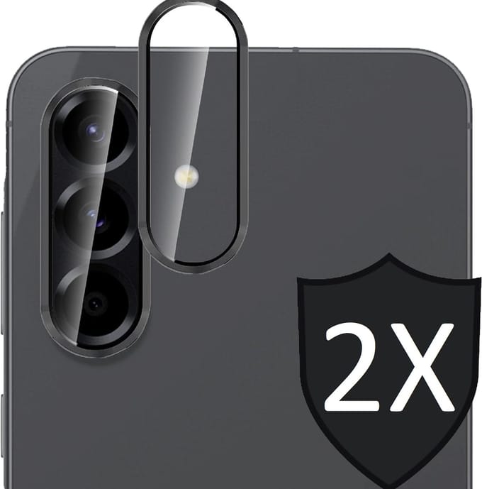 Camera Screenprotector geschikt voor Samsung Galaxy A17 5G / A26 - 2x Volledig Dekkend Glas Screen Protector
