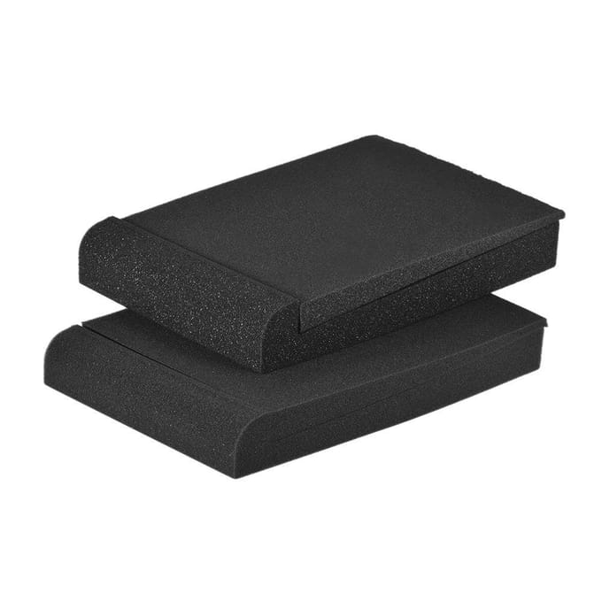 2 sets/verpakking Studio Monitor Speaker Isolatie Akoestische Schuimkussens Max. 11 * 7,4 Inch Bruikbaar Gebied zwart