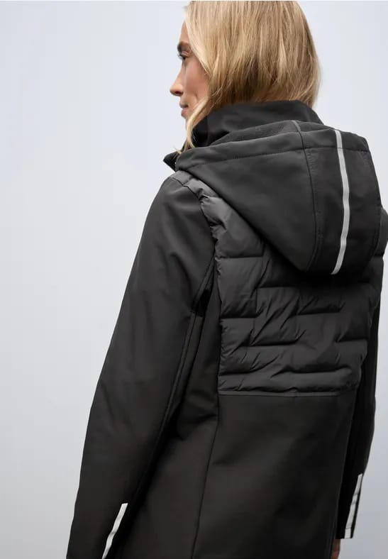 Softshell jas met details