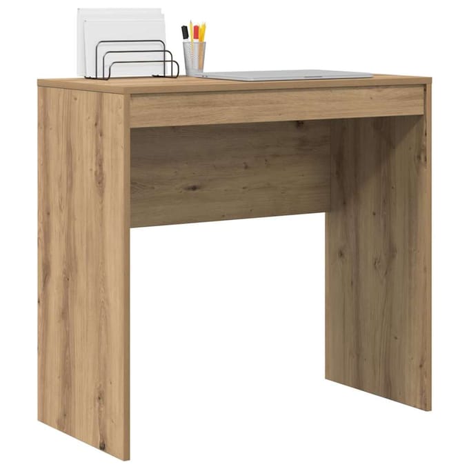 vidaXL - Bureau - Artisan - Eiken - 80 - x - 40 - x - 76 - cm