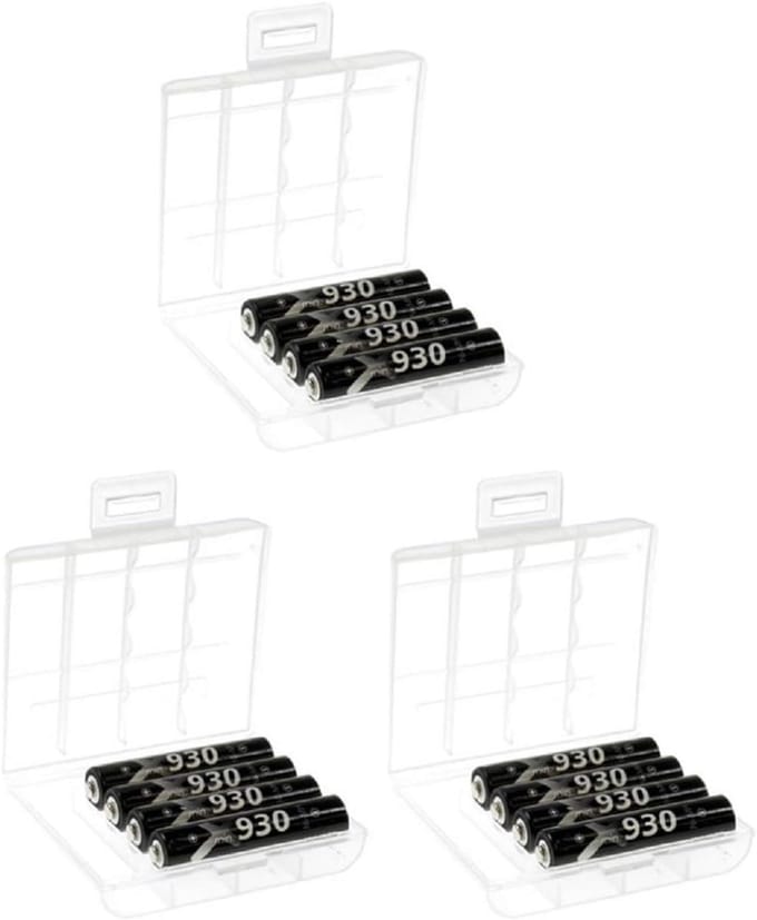 Oplaadbare AAA Batterijen - Accu's - Apparaten - Lage Zelfontlading - 930 mAh - Zwart