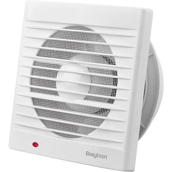 Badkamerventilator - Braytron - Zaagmaat Ø120mm - Wit