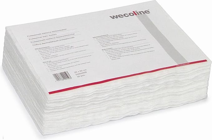 Statische stofwisdoeken 20x60 cm 50 st Wecoline