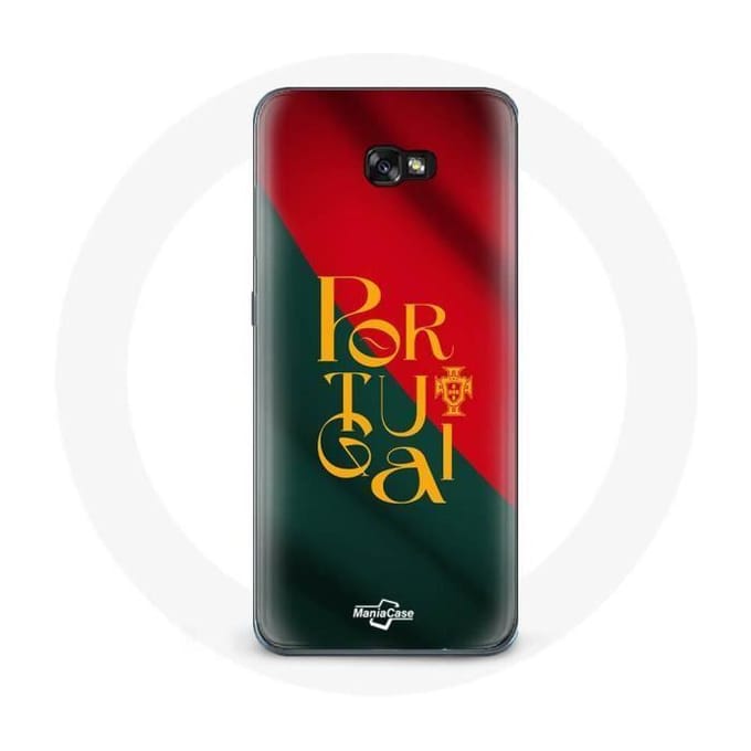 Coque - Maniacase - Samsung Galaxy A3 2017 - Drapeau du Portugal - Souple - Noir noir