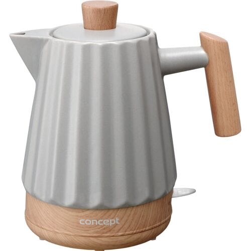 Concept - waterkoker - keramisch - 1500W - 1,5L - lichtgrijs RK0091