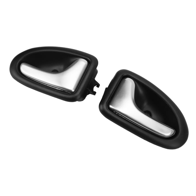 2PCS Poignée de Porte Intérieure de Voiture Argent Mat 7700353282 Remplacement pour Master 1998‑2007 black