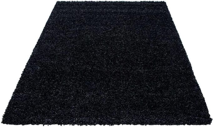 Hoogpolig vloerkleed Life - antraciet - 140x200 cm