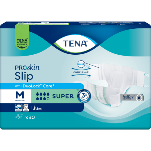 Tena Proskin Slip Super Medium - 3 paquets de 30 protections