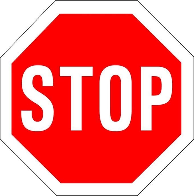 Stopbord, kunststof, B7 150 mm