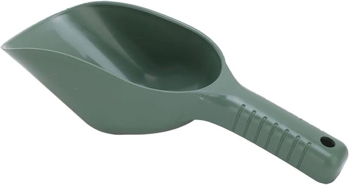 Aas lepel - Aas schep - Vissen - Ergonomische grip - 83g - Grijs
